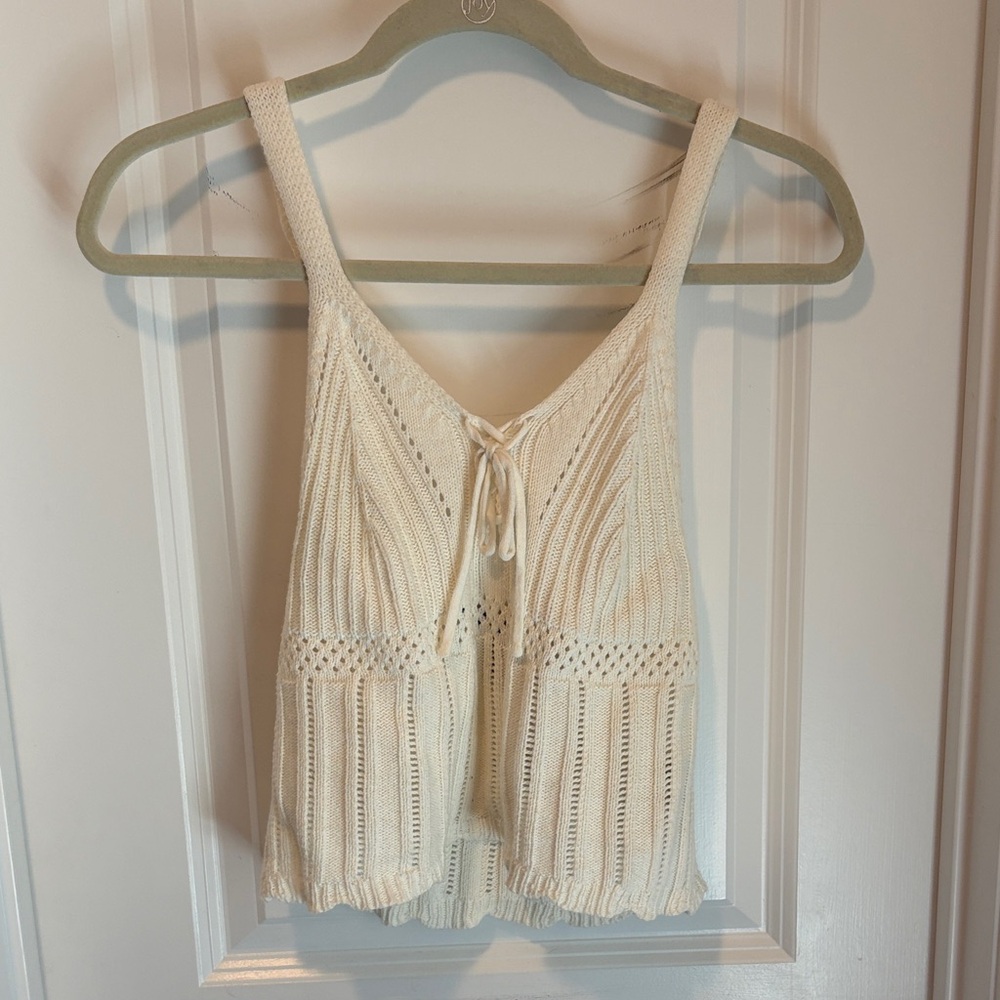 Forever 21 Cream Knit Camisole